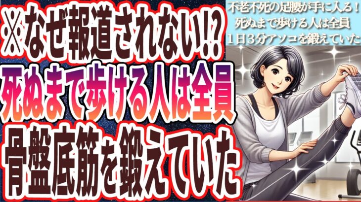 【なぜ報道されない!?】「死ぬまで歩ける人は全員、どんなに忙しくても、１日３分骨盤底筋を鍛えていた！！」を世界一わかりやすく要約してみた【本要約】