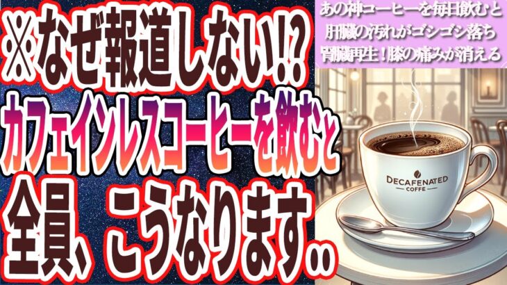 【なぜ誰も飲まない!?】「 あの神コーヒーを毎日飲むと、肝臓の汚れがゴシゴシ落ちて腎臓が若返って膝の痛みが消える」を世界一わかりやすく要約してみた【本要約】